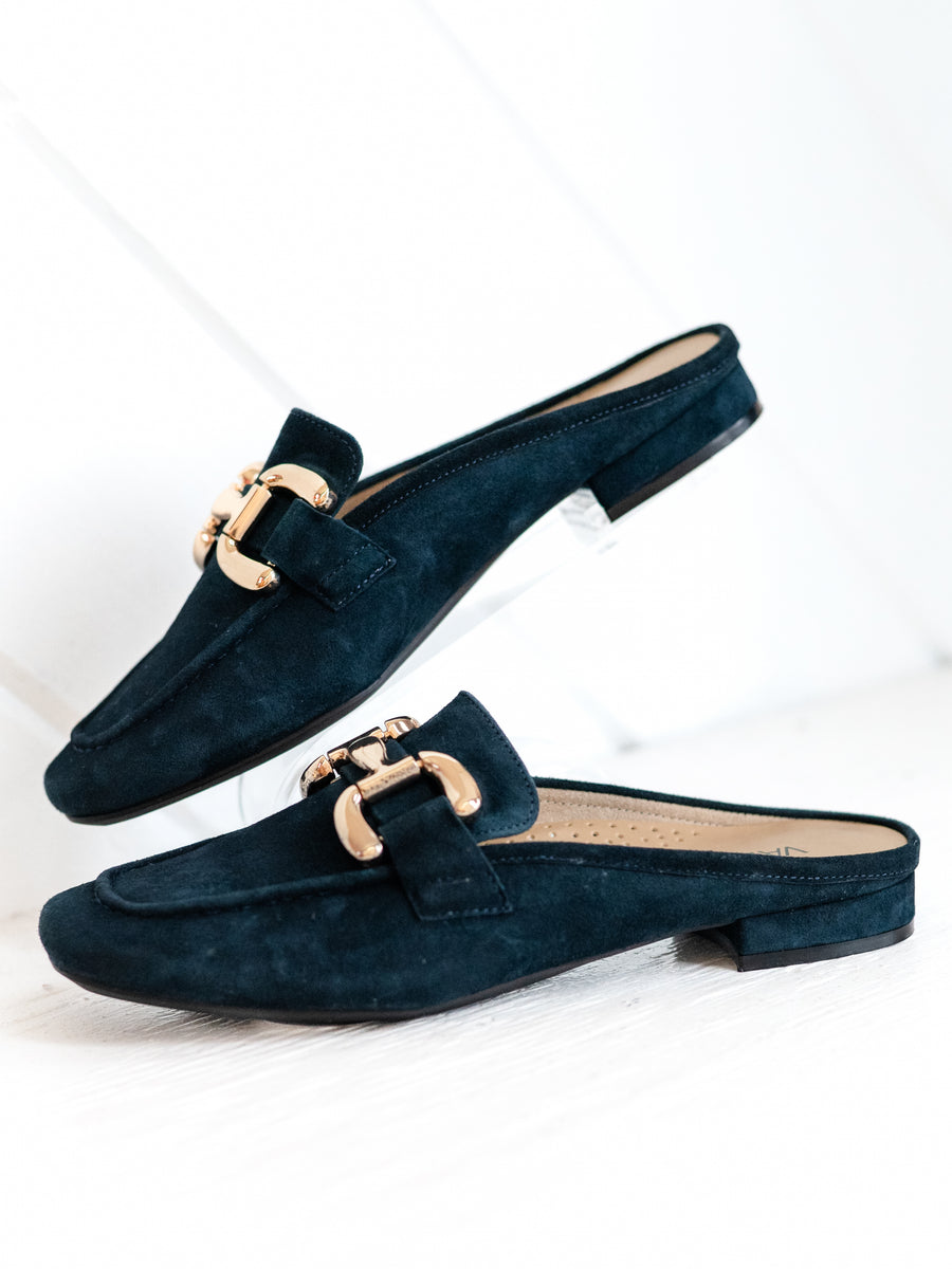 Shaine Navy Suede by Vaneli – Tassels