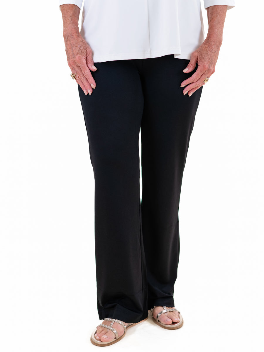 パンツ SAPIO FW23 DOUBLE SATIN TROUSERS (N7.DOUBLESATIN.D BLACK) Sapio Double Satin Black Trousers SAPIO