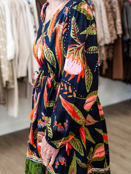 L/S VNeck Tiered Dress Reckless by Orientique