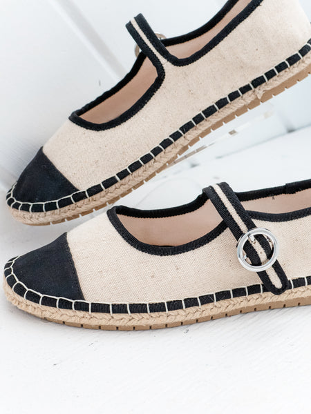 Palomaa Espadrille Flat Linen Cream by Chinese Laundry