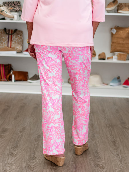 29" Inseam Secret Pocket Pant Coral Pink by Lulu B