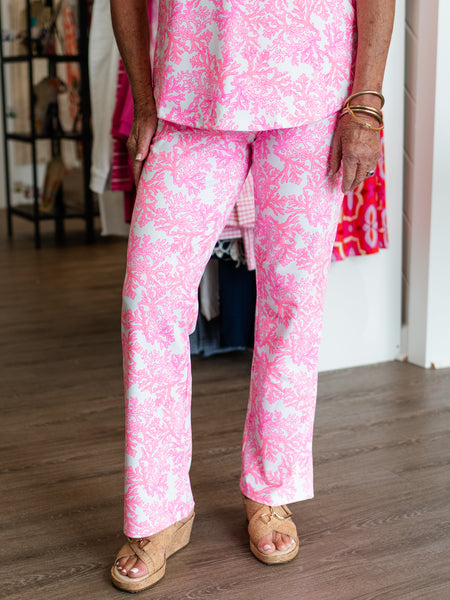 29" Inseam Secret Pocket Pant Coral Pink by Lulu B