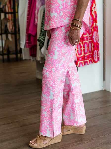 29" Inseam Secret Pocket Pant Coral Pink by Lulu B