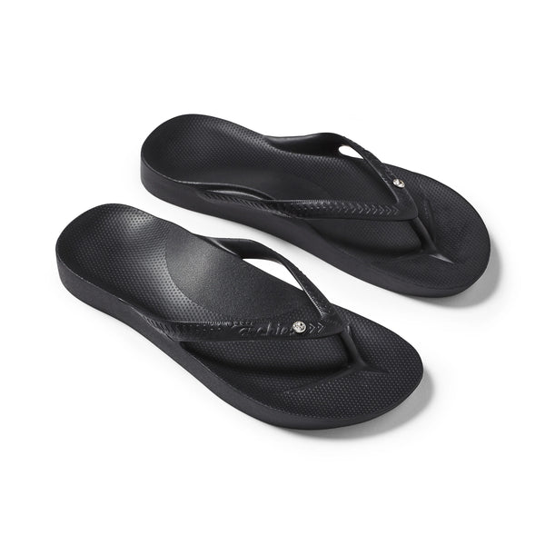 Arch Support Flip Flop Black Crystal by Archies