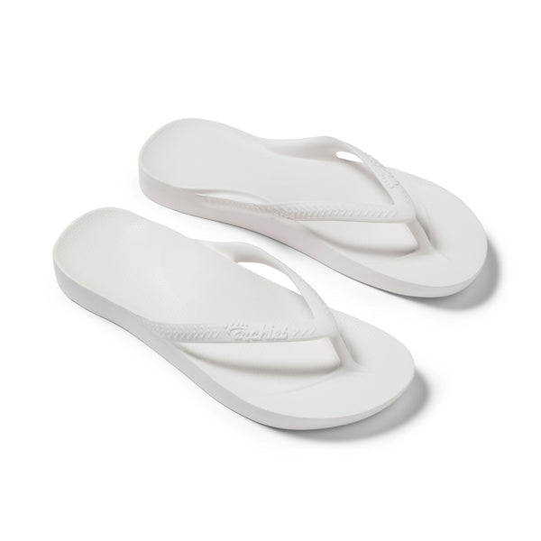 Arch Support Flip Flop White by Archies