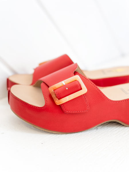 Bertha Slide Sandal Red by Volatile