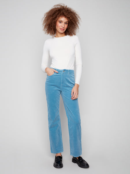 Straight Leg Corduroy Oxford by Charlie B