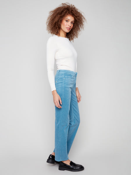 Straight Leg Corduroy Oxford by Charlie B