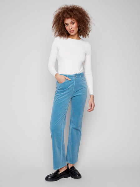 Straight Leg Corduroy Oxford by Charlie B