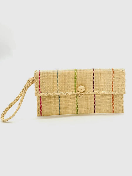 ChiChi Straw Clutch Wristlet