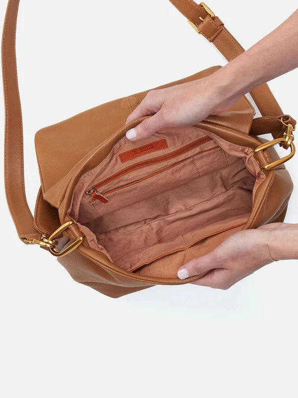 Harley Convertible Shoulder Bag Warm Honey by Hobo – Tassels
