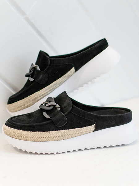 Quern Black Suede by Vaneli