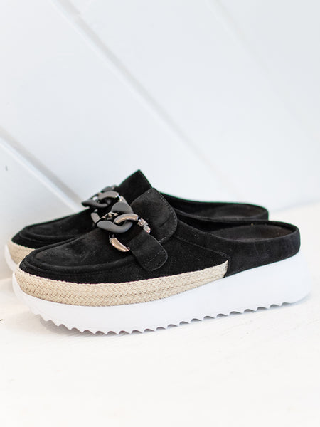 Quern Black Suede by Vaneli