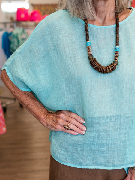 Venice Linen Gauze Top by West Indies Wear