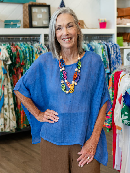 Venice Linen Gauze Top by West Indies Wear