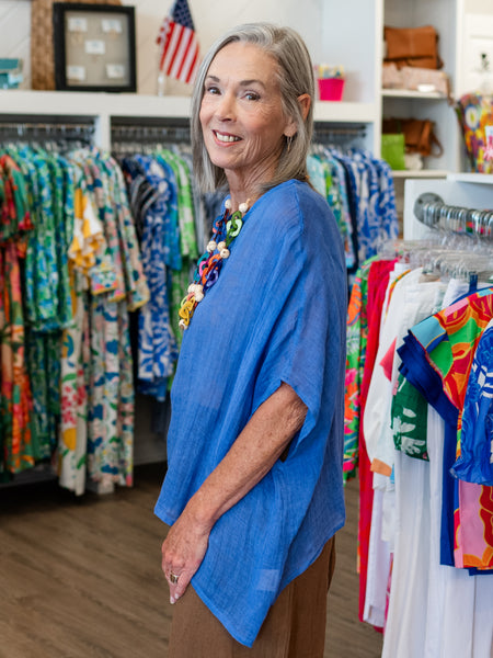 Venice Linen Gauze Top by West Indies Wear