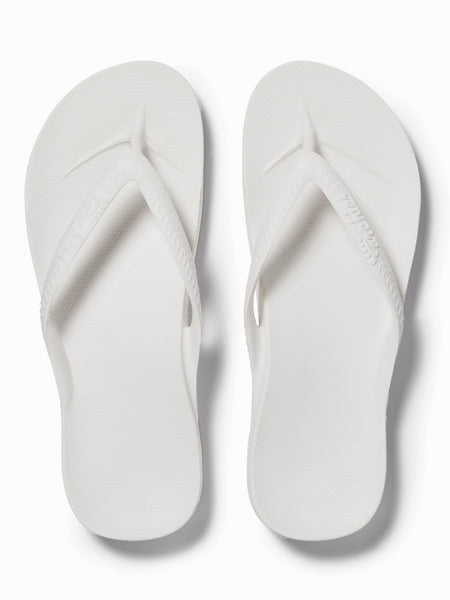 Arch Support Flip Flop White by Archies