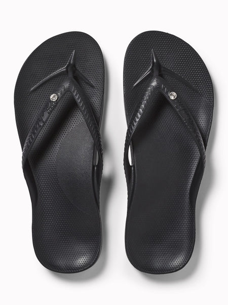 Arch Support Flip Flop Black Crystal by Archies