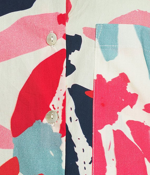 Boyfriend Button Up Shirt Hot Coral by APNY