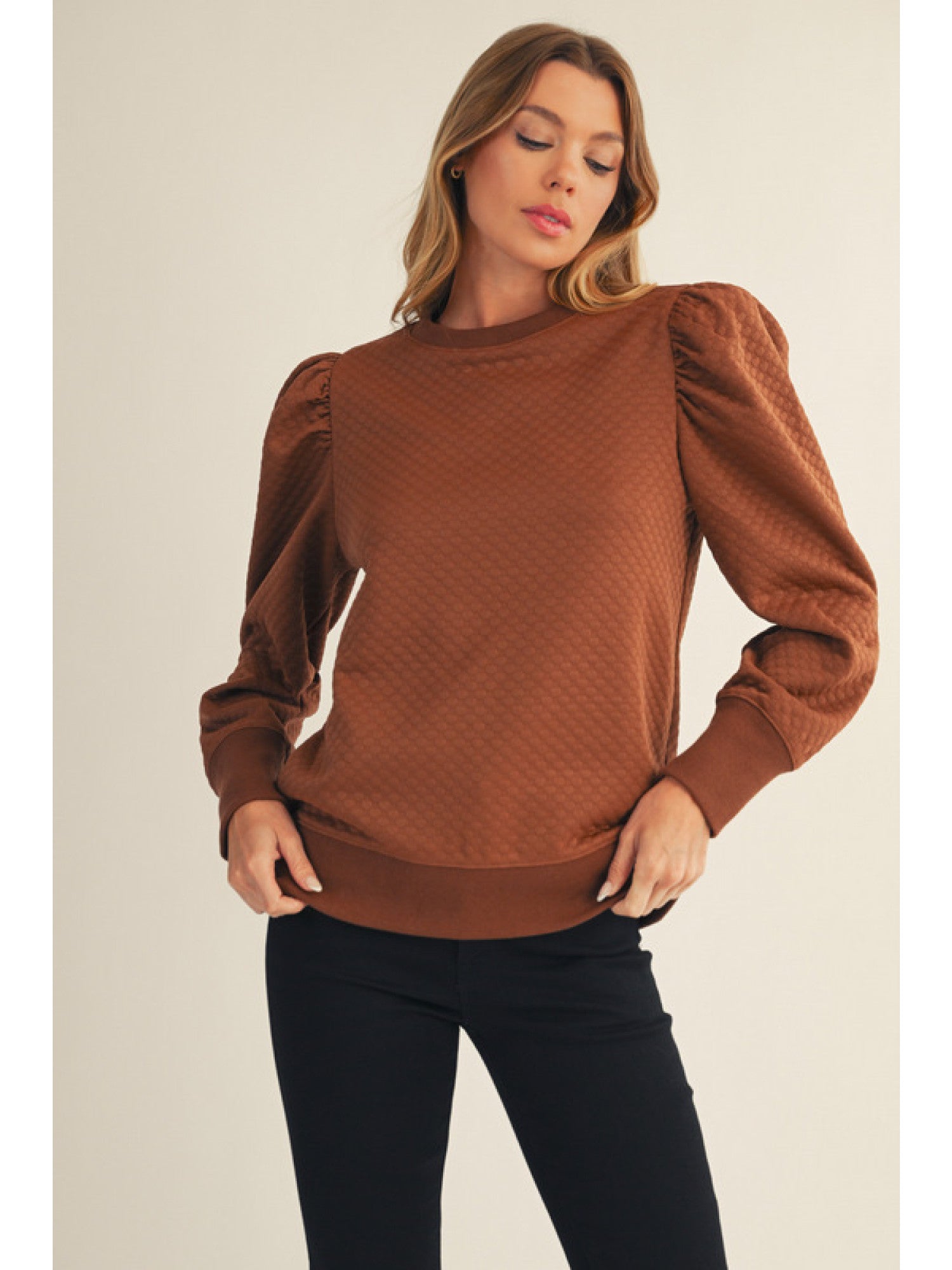 Embossed Textured Top by Jodifl