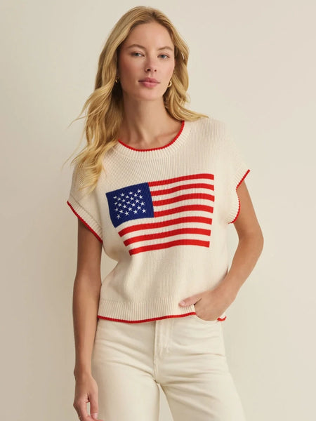 Sleeveless Patriot Sweater by Z Supply