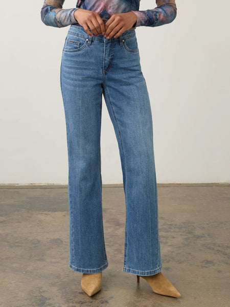Olivia Bootleg Jeans Medium Blue by FDJ