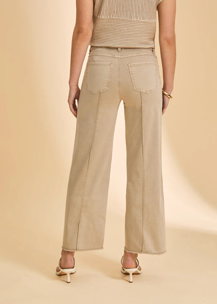 Olivia Wide Ankle Jean in Sandstone by FDJ