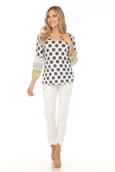 Carla Top Mixed Dots by Carine