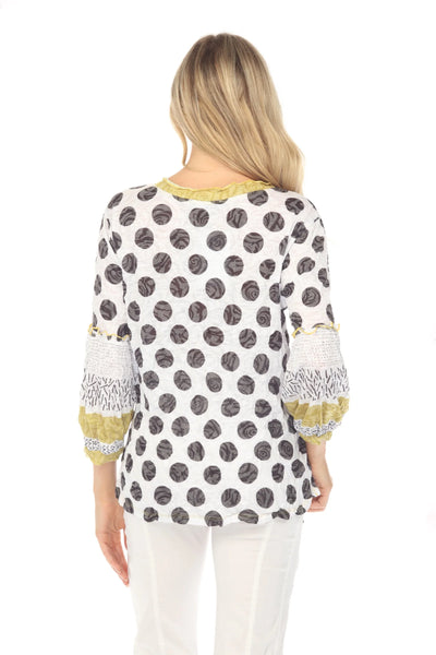 Carla Top Mixed Dots by Carine