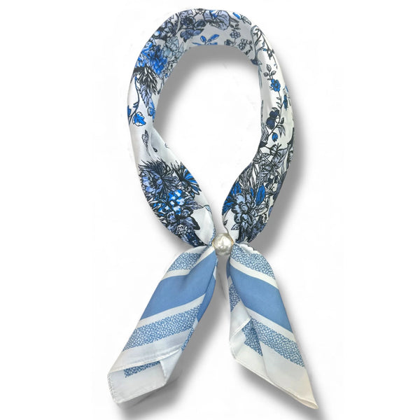 Magnetic Pearl Scarf Necklace by Coastal Couture