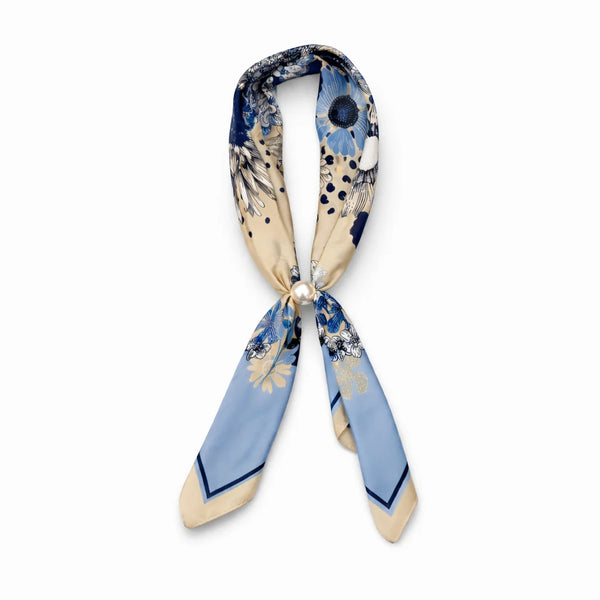 Magnetic Pearl Scarf Necklace by Coastal Couture
