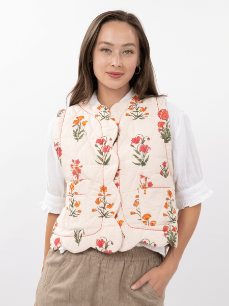 Quilted Scallop Vest by Ivy Jane