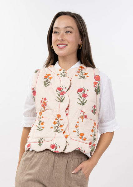 Quilted Scallop Vest by Ivy Jane