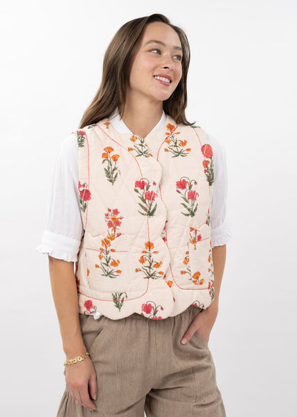 Quilted Scallop Vest by Ivy Jane
