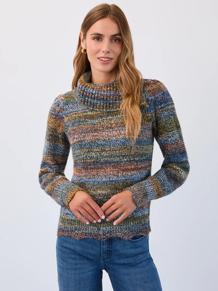 Envelope Collar Sweater Cool Spacedye by FDJ