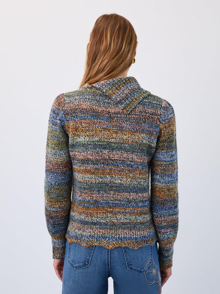 Envelope Collar Sweater Cool Spacedye by FDJ