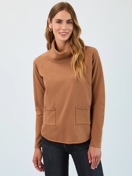 Cowl Neck Sweater Bronze Caramel by FDJ