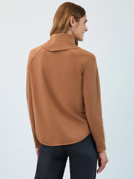 Cowl Neck Sweater Bronze Caramel by FDJ