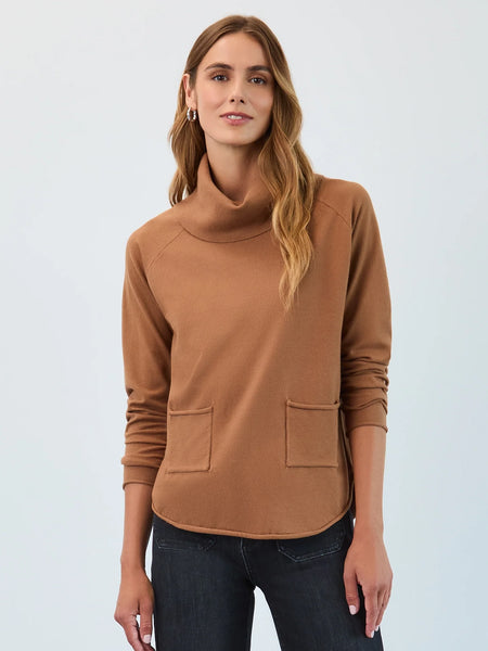 Cowl Neck Sweater Bronze Caramel by FDJ