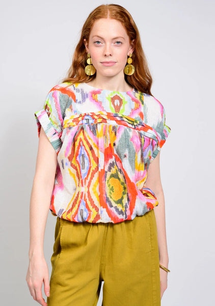 Elastic Waist Popover Top by Ivy Jane