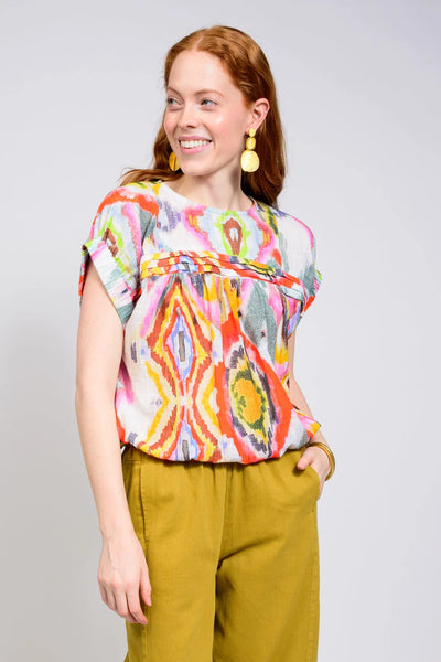 Elastic Waist Popover Top by Ivy Jane