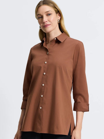 Evelyn Essential Stretch No Iron Shirt by Foxcroft