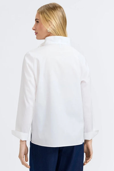 Tammy L/S Popover White by Foxcroft
