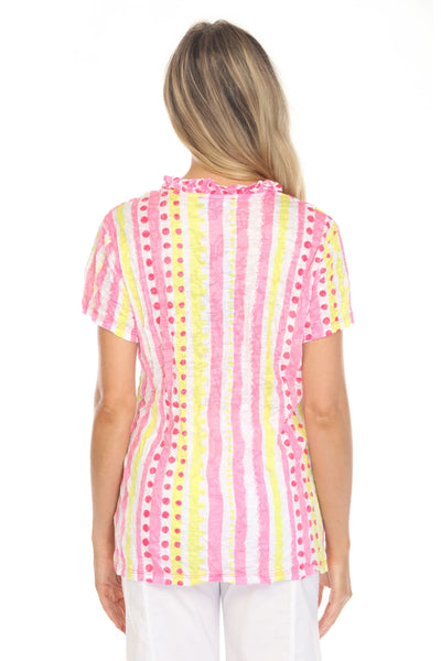 Nora Top Lemonberry Dots by Carine