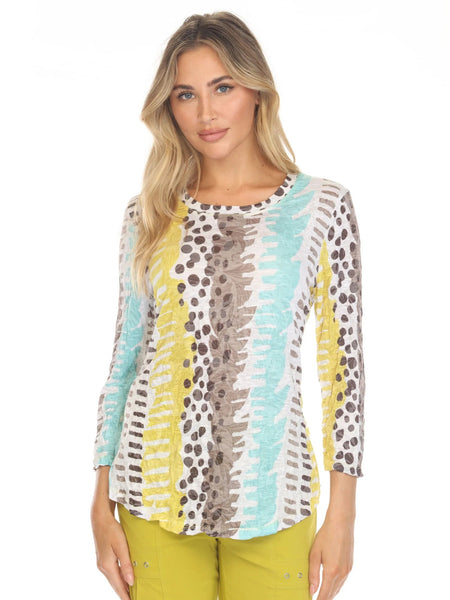Round-Neck Top Mint Twist by Carine