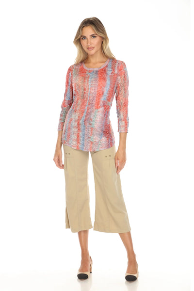 Round-Neck Top Coral Haze by Carine