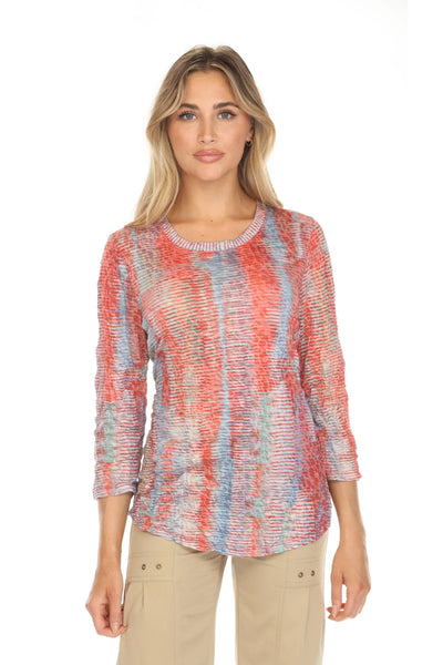 Round-Neck Top Coral Haze by Carine