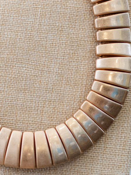 Geometric Chunky Gold Link Necklace by Coastal Couture