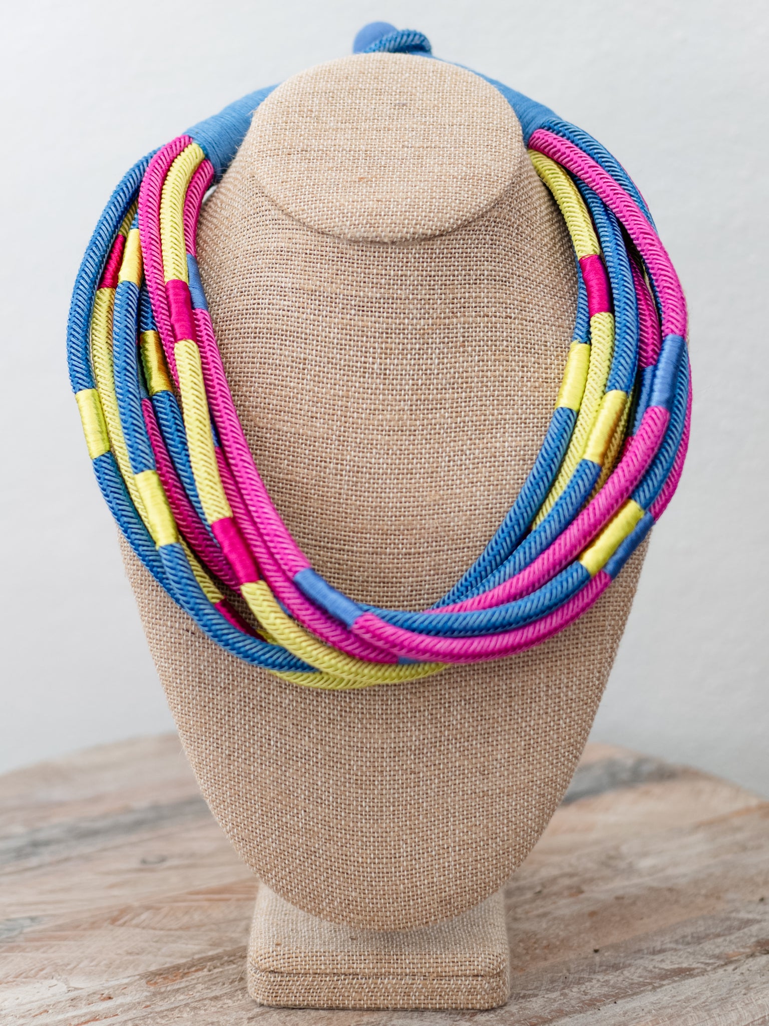 Slub 8 Strand Necklace 2 Color by Two Forty-Two