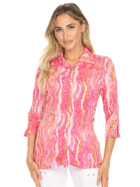 Sabrina Shirt Pink Flame by Carine